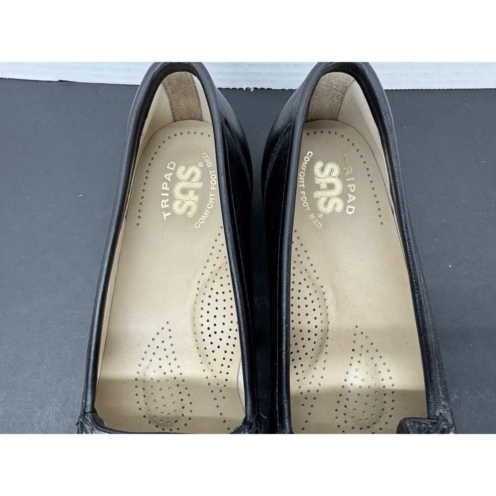 SAS 7N Simplify Black Tripad Comfort Slip On Loafers ~ 7 Narrow Womens Shoes USA - Picture 8 of 9